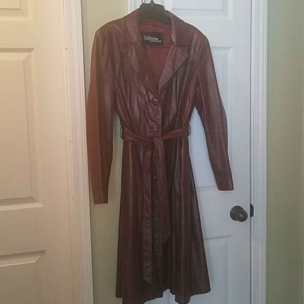 Leather Trench Coat